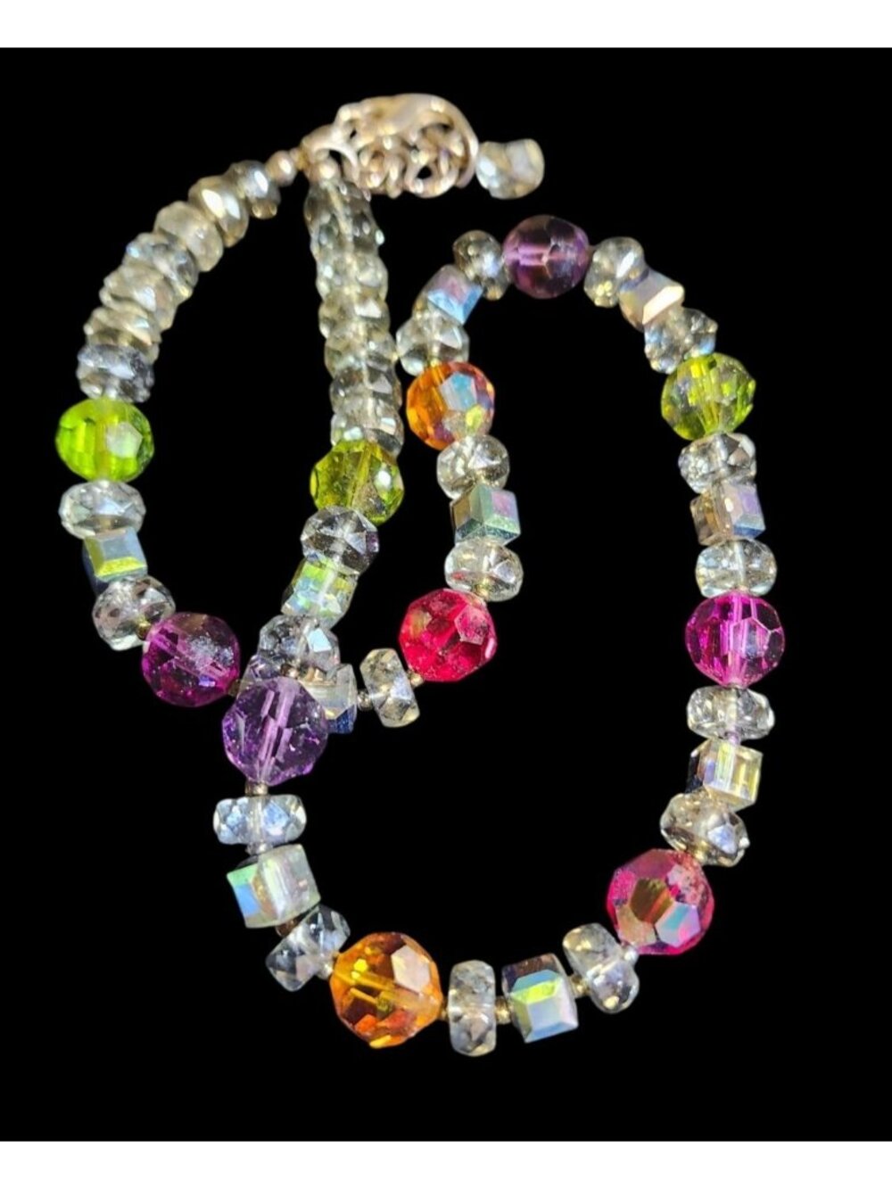 Multi-Shaped Colorful Acrylic Beaded Necklace Emily Ray Boho Chic